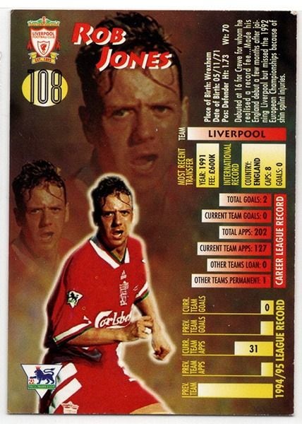 Merlin Ultimate Rob Jones Liverpool No.108