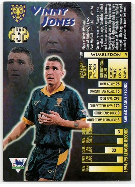 Merlin Ultimate Vinny Jones Wimbledon No.232