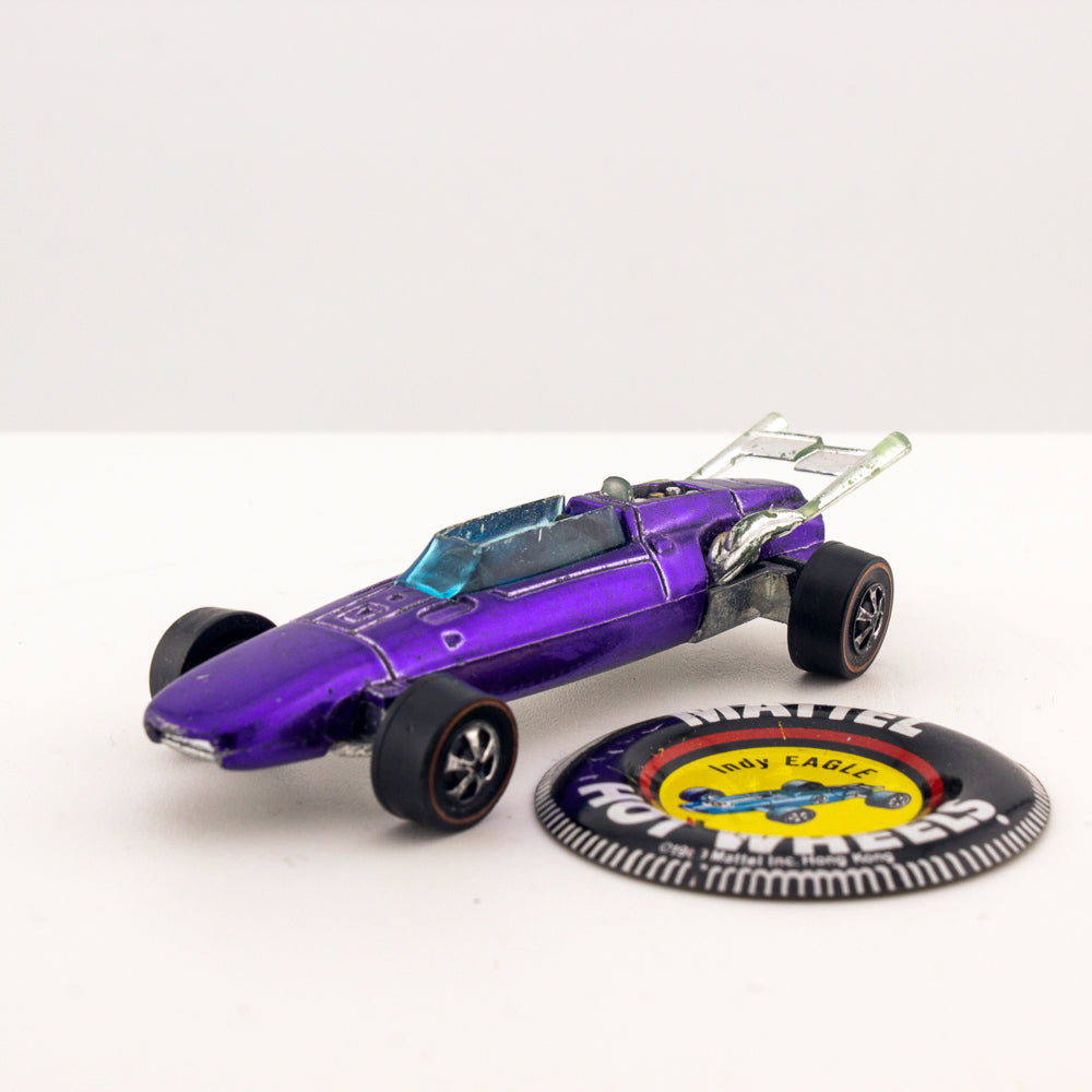 Hot Wheels REDLINE INDY EAGLE with Button 1:64 Scale Hong Kong 1969 Very Good