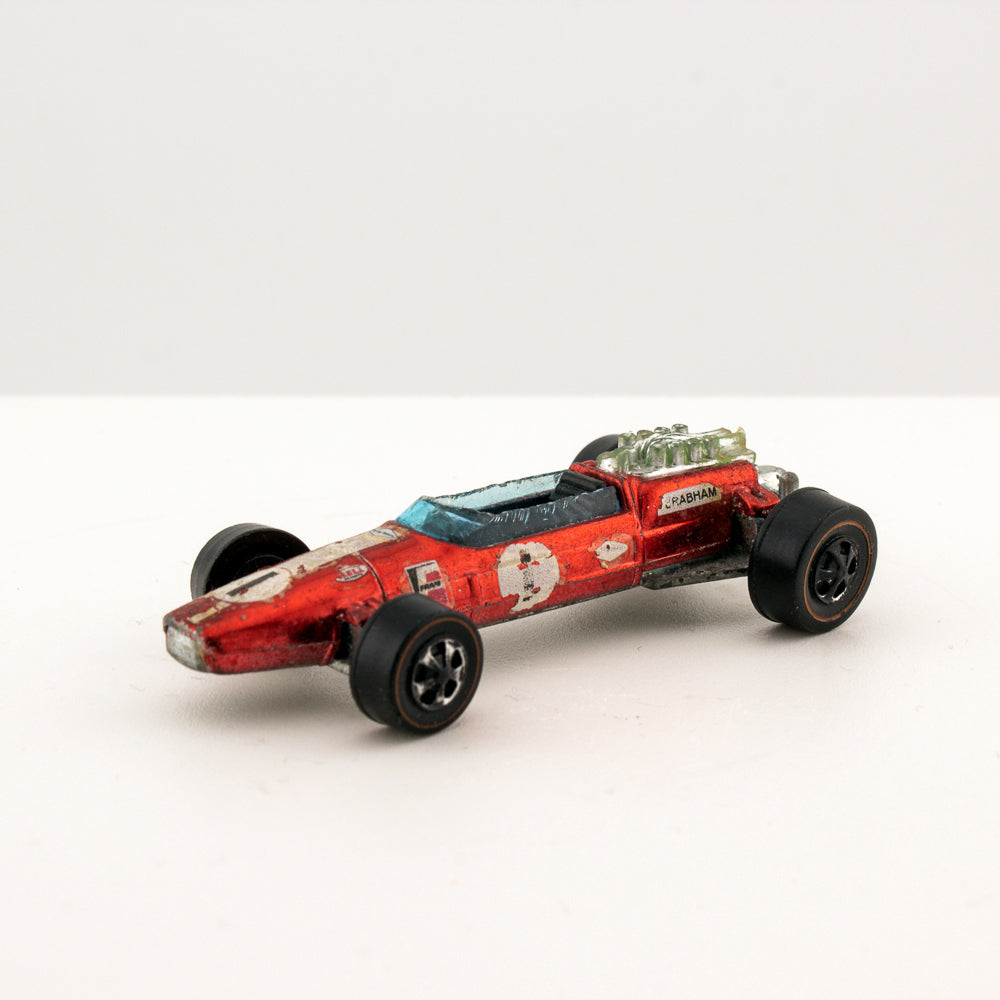 Hot Wheels REDLINE BRABHAM REPCO F1 with Button 1:64 Scale Hong Kong 1969 Good+