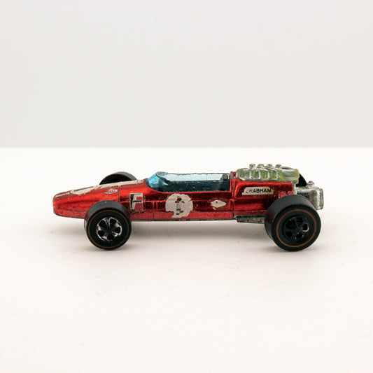 Hot Wheels REDLINE BRABHAM REPCO F1 with Button 1:64 Scale Hong Kong 1969 Good+