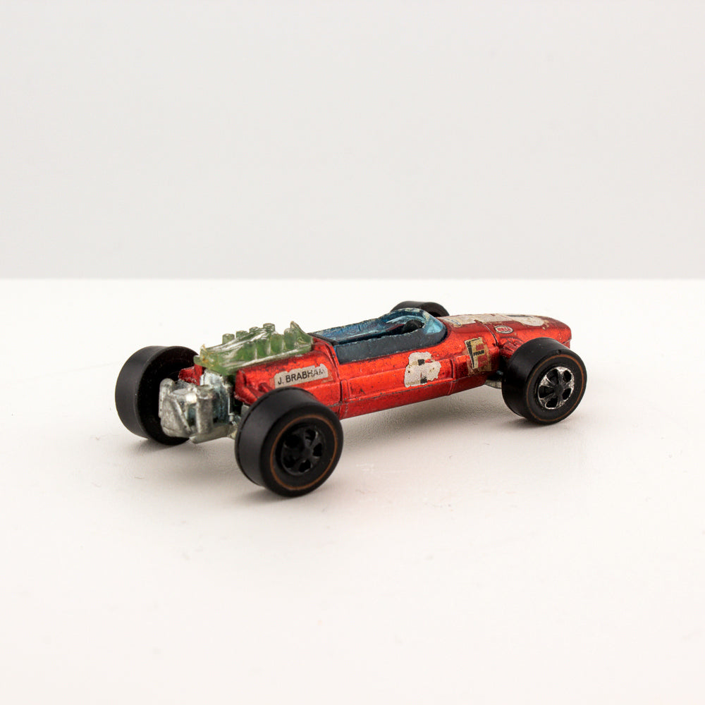 Hot Wheels REDLINE BRABHAM REPCO F1 with Button 1:64 Scale Hong Kong 1969 Good+