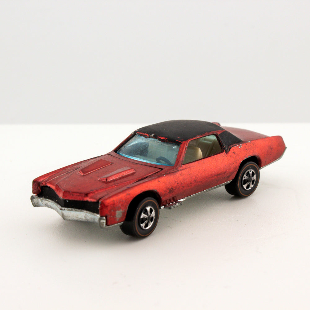 Hot Wheels Redline CUSTOM ELDORADO Spectraflame Red w/Button Hong Kong 1968 Exc.
