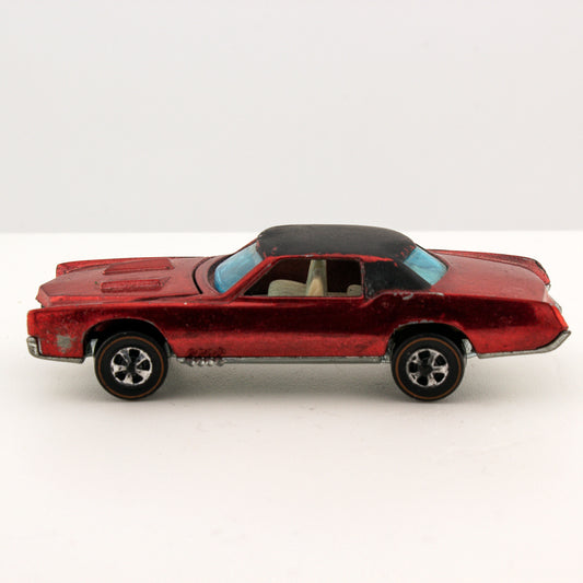 Hot Wheels Redline CUSTOM ELDORADO Spectraflame Red w/Button Hong Kong 1968 Exc.