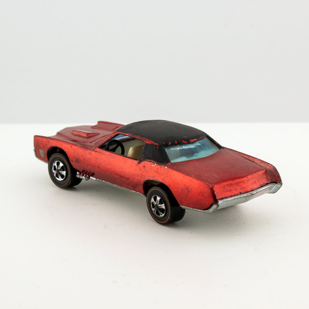 Hot Wheels Redline CUSTOM ELDORADO Spectraflame Red w/Button Hong Kong 1968 Exc.