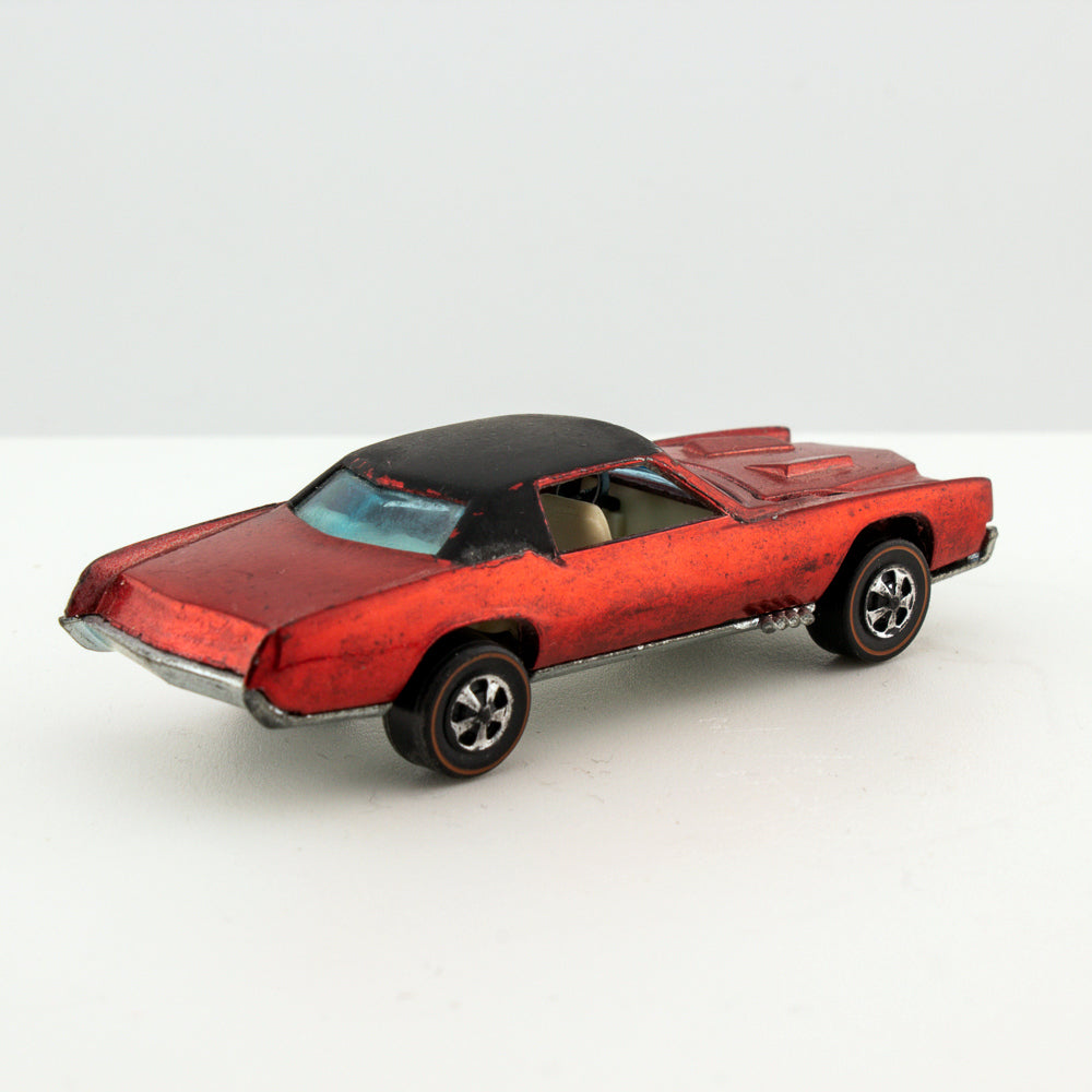 Hot Wheels Redline CUSTOM ELDORADO Spectraflame Red w/Button Hong Kong 1968 Exc.