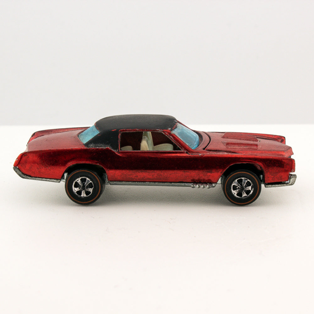 Hot Wheels Redline CUSTOM ELDORADO Spectraflame Red w/Button Hong Kong 1968 Exc.