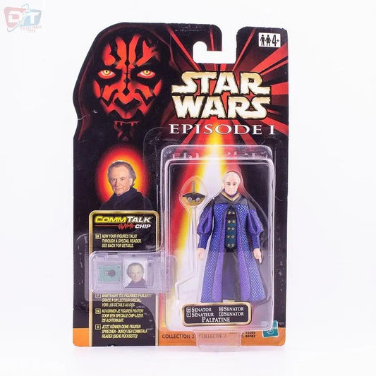 Star Wars Episode 1 Senator Palpatine Action Figure & Comm Talk Chip Unopened Picture 1
