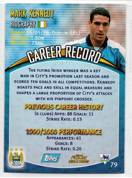 Mark Kennedy Manchester City, No.79