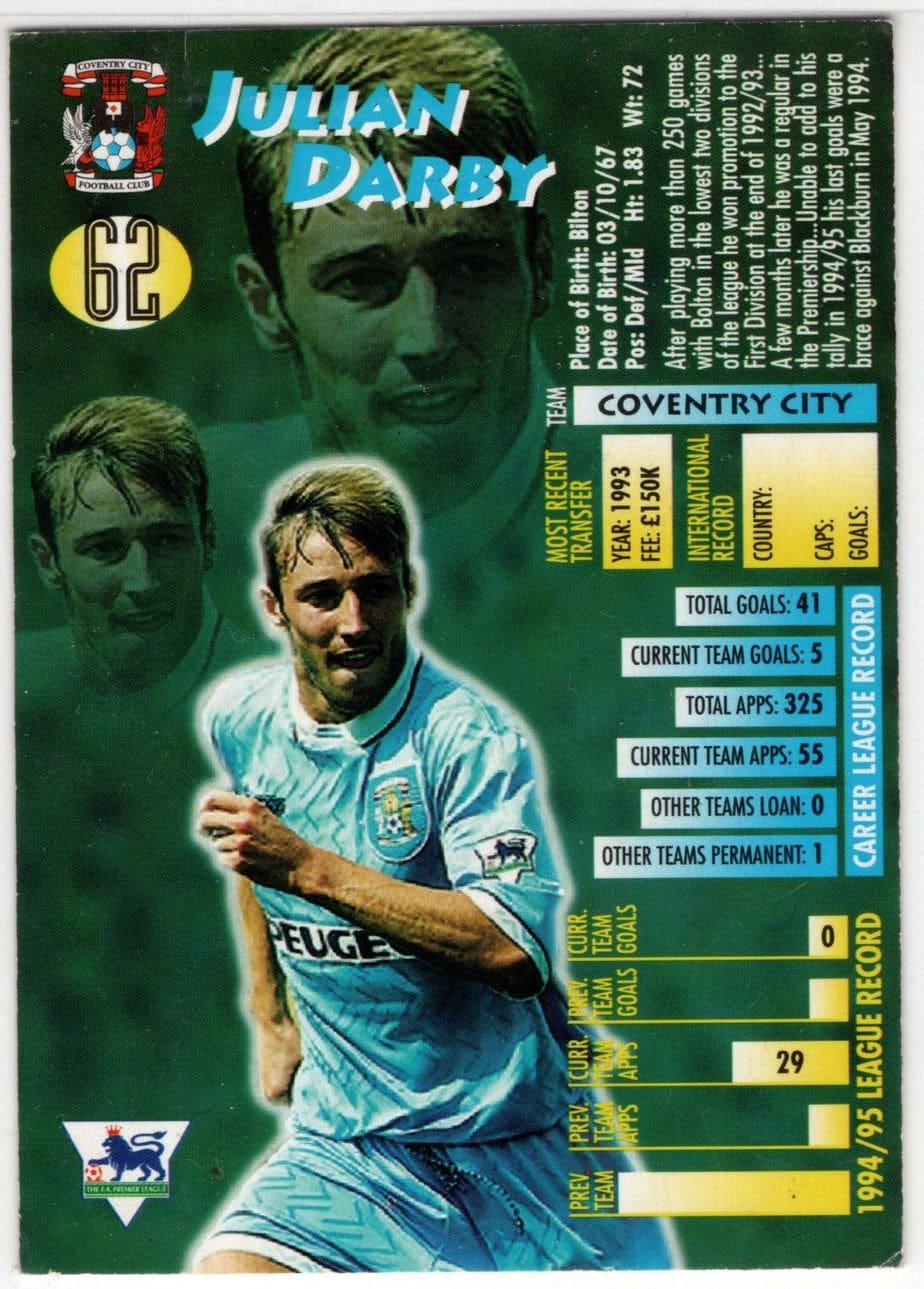 Merlin Ultimate Julian Darby Coventry City No.62