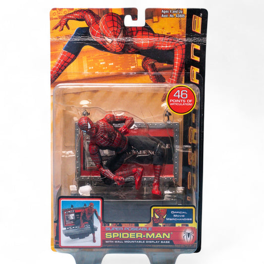Toy Biz 2004 SPIDER-MAN Unopened Spider-Man 2 Super Poseable Action Figure