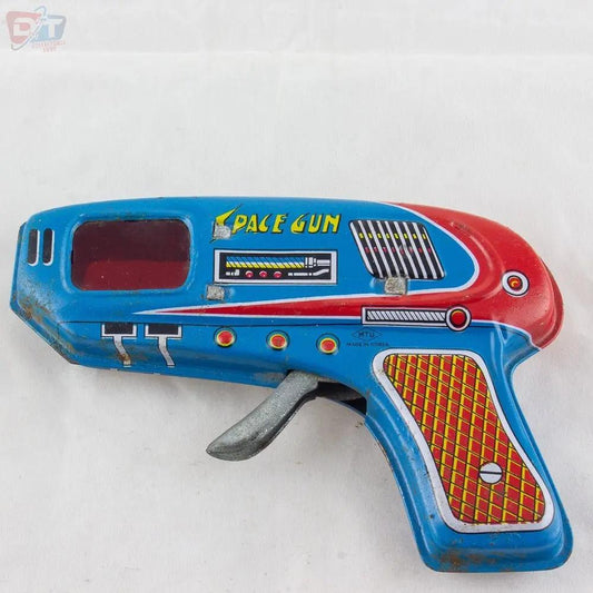 Vintage MTU Original SPACE GUN Korean Tin Litho Toy Excellent Condition Picture 1