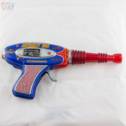 Vintage Shudo Original 1960's ASTRORAY GUN Japanese Tin Litho Toy Excellent Picture 3