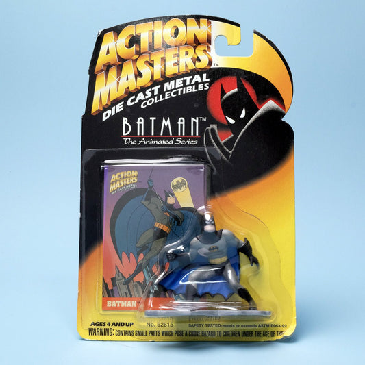 Action Masters Batman The Animated Series BATMAN 1994 Kenner Die - Cast Metal MOC - DT Collectable Toys