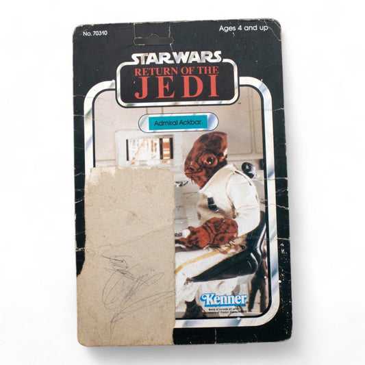 ADMIRAL ACKBAR KENNER ROTJ 65B CARDBACK VINTAGE STAR WARS FAIR - DT Collectable Toys