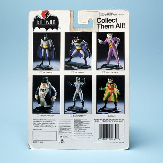 Batman The Animated Series BATMAN Vintage 1993 ERTL Die - Cast Metal Figure MOC - DT Collectable Toys