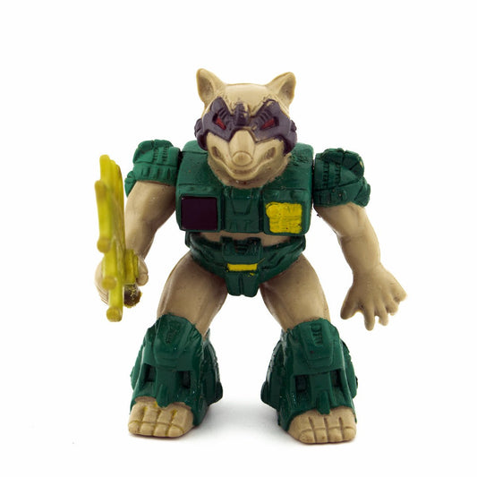 BATTLE BEASTS DRAGOON RACOON #39 + WEAPON & RUB HASBRO TAKARA 1987 VINTAGE - DT Collectable Toys
