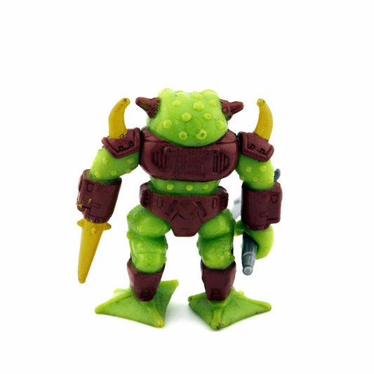BATTLE BEASTS HORNY TOAD #7 WITH WEAPON & RUB HASBRO TAKARA 1987 VINTAGE RARE - DT Collectable Toys