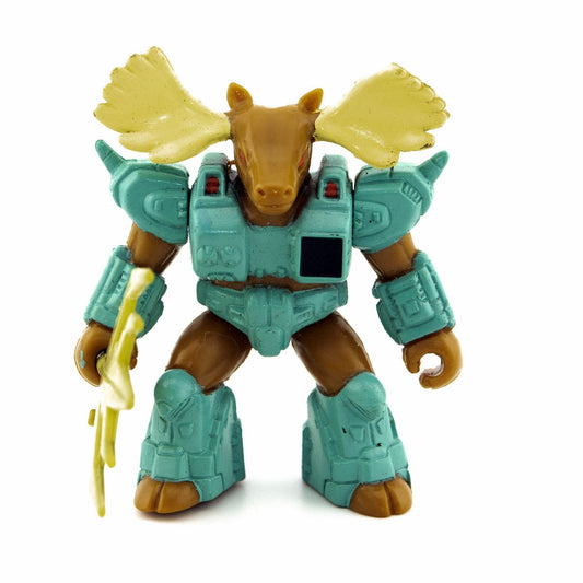 BATTLE BEASTS MAJOR MOOSE #33 + WEAPON & RUB HASBRO TAKARA 1987 VINTAGE RARE (a) - DT Collectable Toys