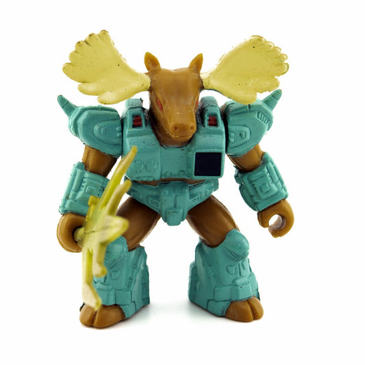 BATTLE BEASTS MAJOR MOOSE #33 + WEAPON & RUB HASBRO TAKARA 1987 VINTAGE RARE (b) - DT Collectable Toys
