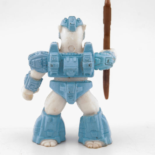 BATTLE BEASTS PILLAGING POLAR BEAR #48 + WEAPON & RUB HASBRO TAKARA 1987 VINTAGE - DT Collectable Toys