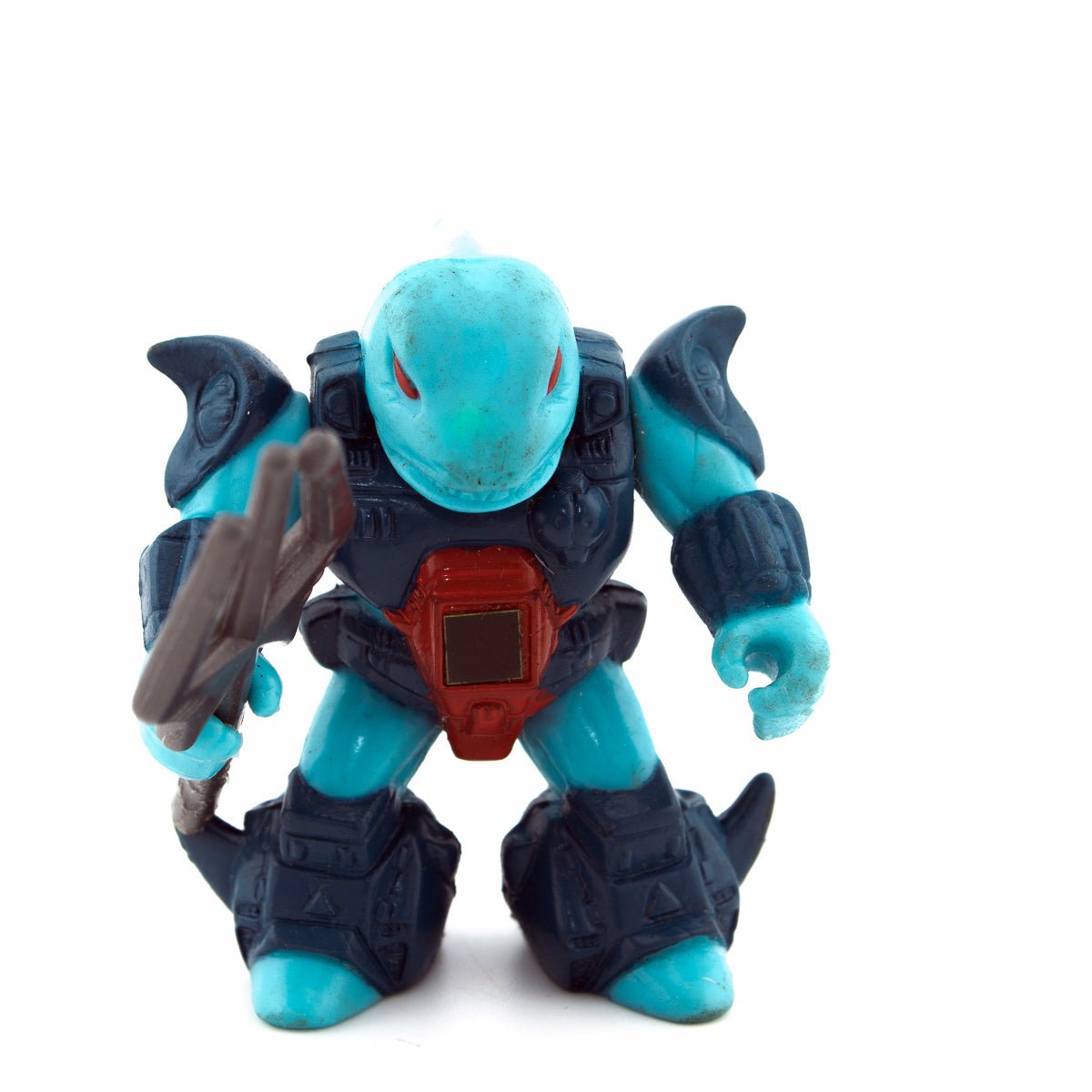 BATTLE BEASTS SAWTOOTH SHARK #20 WITH WEAPON & RUB HASBRO TAKARA 1987 VINTAGE RARE - DT Collectable Toys