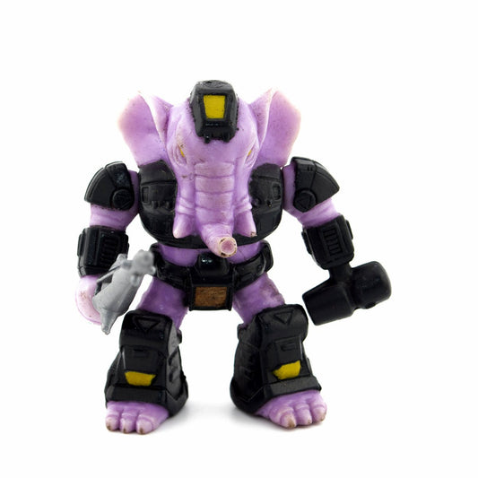 BATTLE BEASTS SLEDGEHAMMER ELEPHANT #8 & WEAPON HASBRO TAKARA 1987 VINTAGE RARE - DT Collectable Toys