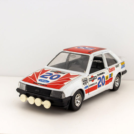 Bburago 0120 Ford Escort XR3 20 Martini, 1:24 Scale Diecast Rally Car Excellent
