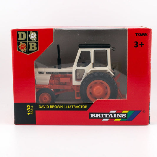 Britains 43154A1 David Brown 1412 Tractor, 1:32 Scale Farm Vehicle, Mint & Boxed