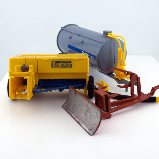 Britains Muledozer Baler& Tanker 1:32 Scale Farm Implements for Spares or Repair