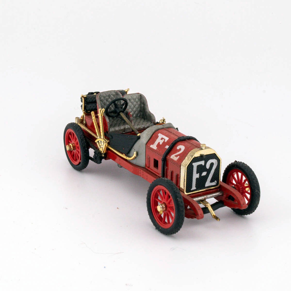 Brumm r16 1/43 Scale FIAT F2 CORSA 1907 FRENCH GP Excellent Loose Diecast Model - DT Collectable Toys