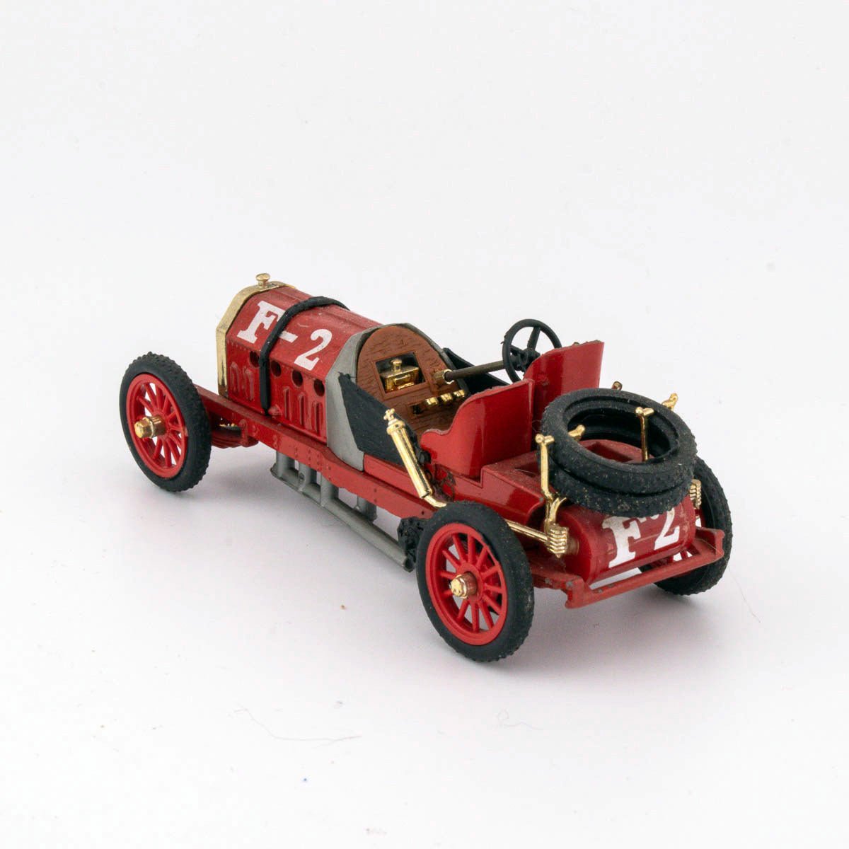 Brumm r16 1/43 Scale FIAT F2 CORSA 1907 FRENCH GP Excellent Loose Diecast Model - DT Collectable Toys