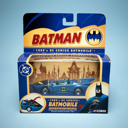 Corgi Batman 77307 1980's Batmobile DC Comics Collection 1/43 Scale Diecast - DT Collectable Toys