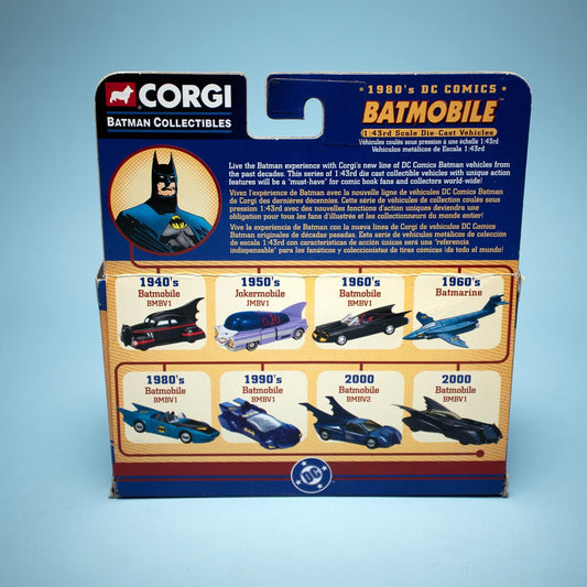 Corgi Batman 77307 1980's Batmobile DC Comics Collection 1/43 Scale Diecast - DT Collectable Toys