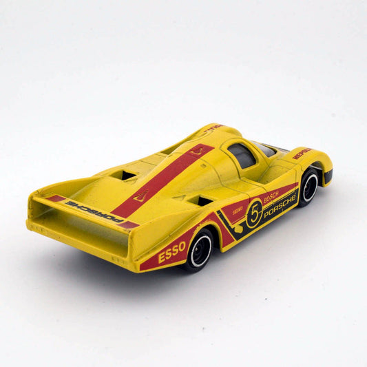 Corgi C100/1 1982 Porsche 956 Yellow & Red Livery Excellent Loose Diecast Model - DT Collectable Toys