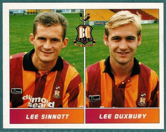 Panini Sticker Sinnott / Duxbury Bradford City No.391