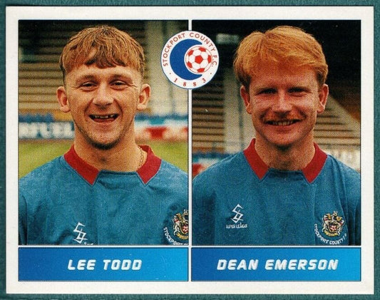 Panini Sticker Todd / Emerson Stockport County No.519