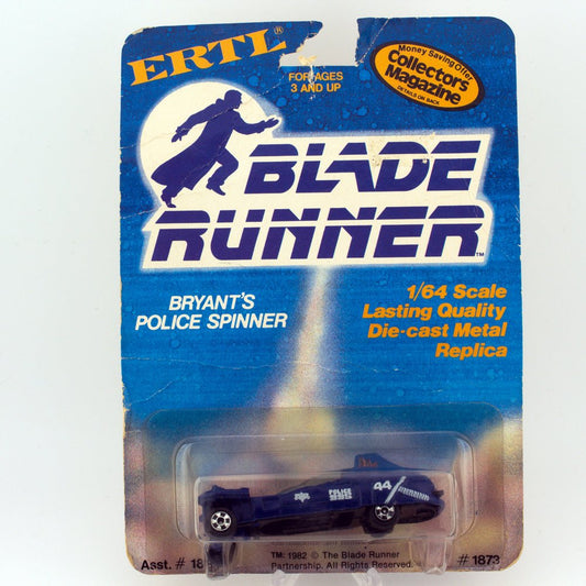 ERTL BLADE RUNNER 1873 BRYANT'S POLICE SPINNER, USA 1982, NIP 1:64 Rare UK Find