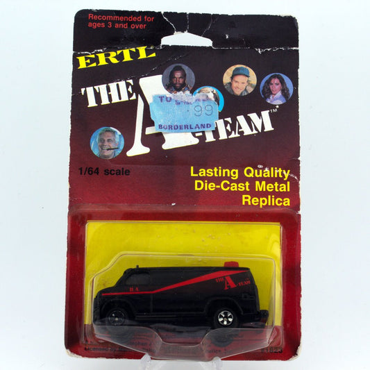 ERTL THE A - TEAM BA's GMC VANDURA, 1983, USA Variant Mint On Card, 1:64 Scale