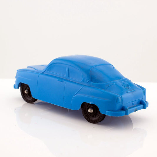 Galanite SAAB 96 V4 1969 Vintage Blue Vinyl Plastic Model Made in Sweden