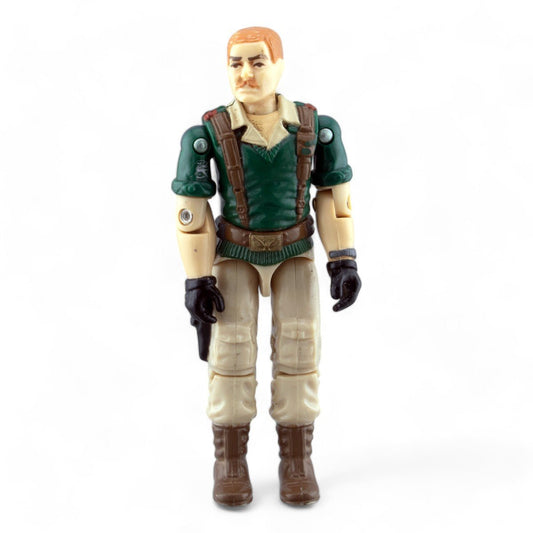 GI JOE CRANKCASE v1 1985 HASBRO PALITOY VERY GOOD VINTAGE ACTION FIGURE - DT Collectable Toys