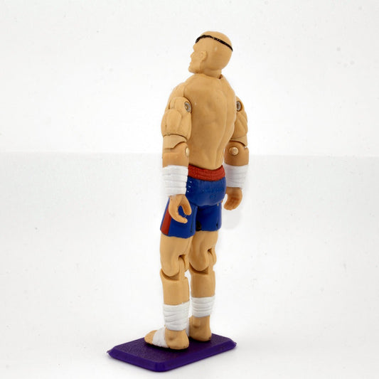GI JOE SAGAT v1 STREET FIGHTER II HASBRO 1993 EXCELLENT ACTION FIGURE - DT Collectable Toys