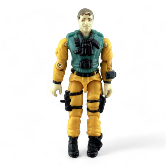 GI JOE SCOOP v1 1989 HASBRO PALITOY VERY GOOD VINTAGE ACTION FIGURE - DT Collectable Toys
