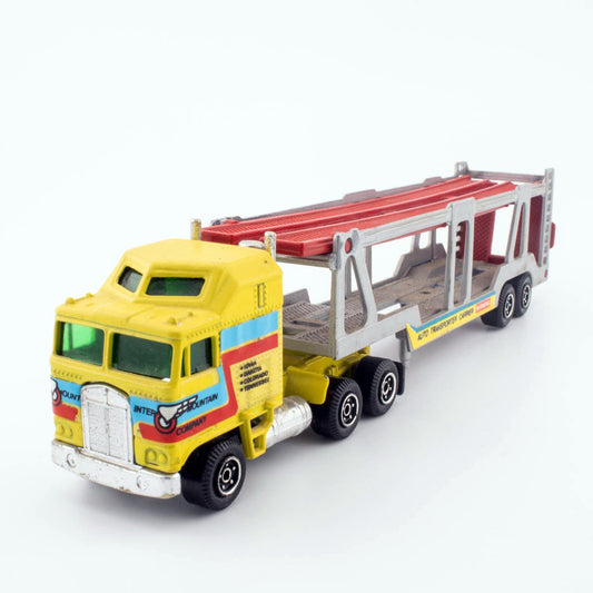 Guisval 1985 Kenworth K100 No.666 CAR TRANSPORTER MIB 1/64th scale Diecast Model - DT Collectable Toys