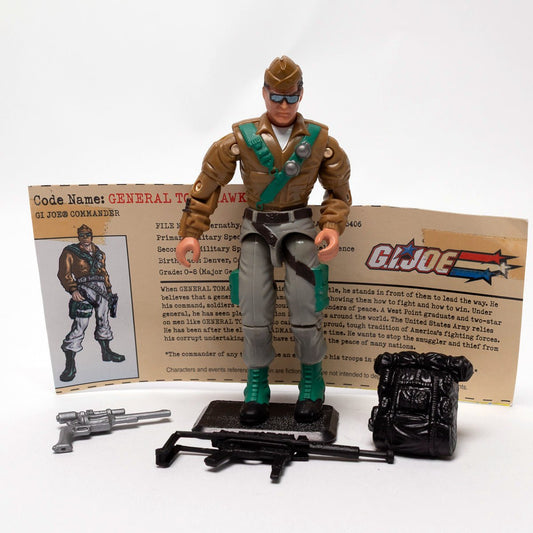 Hasbro 2002 GI Joe GENERAL TOMAHAWK v2 Excellent 100% Complete Loose Action Figure