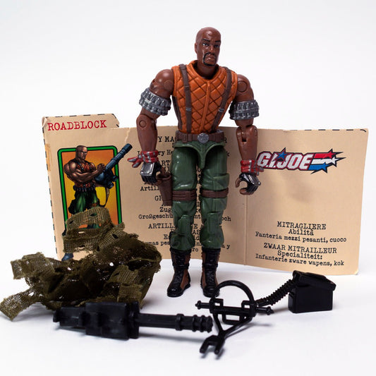 Hasbro 2003 GI Joe ROADBLOCK v9 Excellent 100% Complete Loose 2 Pk Variant Figure Action Figure Picture 1
