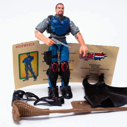 Hasbro 2003 GI Joe SHIPWRECK v6 Excellent 100% Complete Loose Action Figure