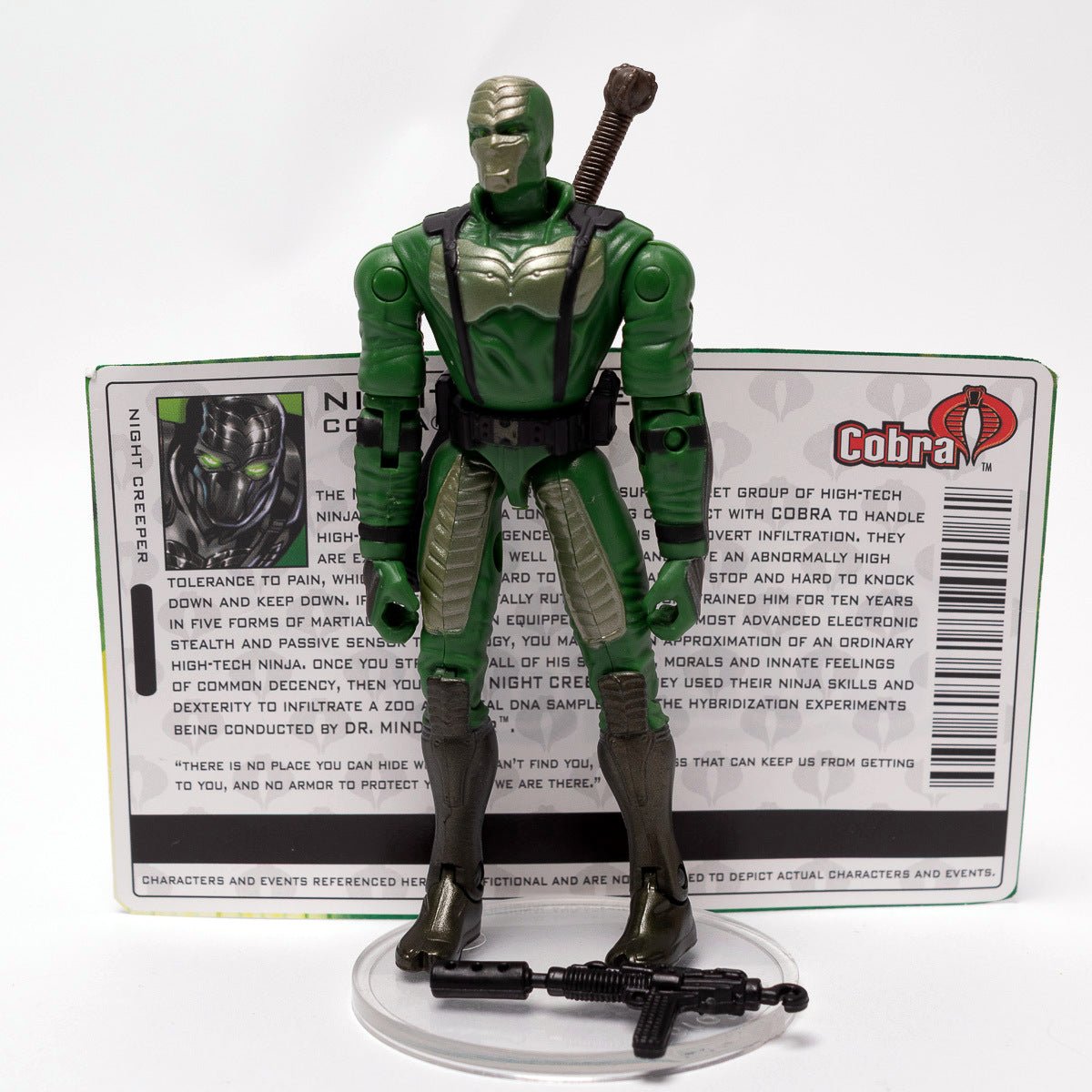 Hasbro 2004 GI Joe NIGHT CREEPER v8 Excellent Valor Vs Venom VvV Figure Action Figure Picture 1