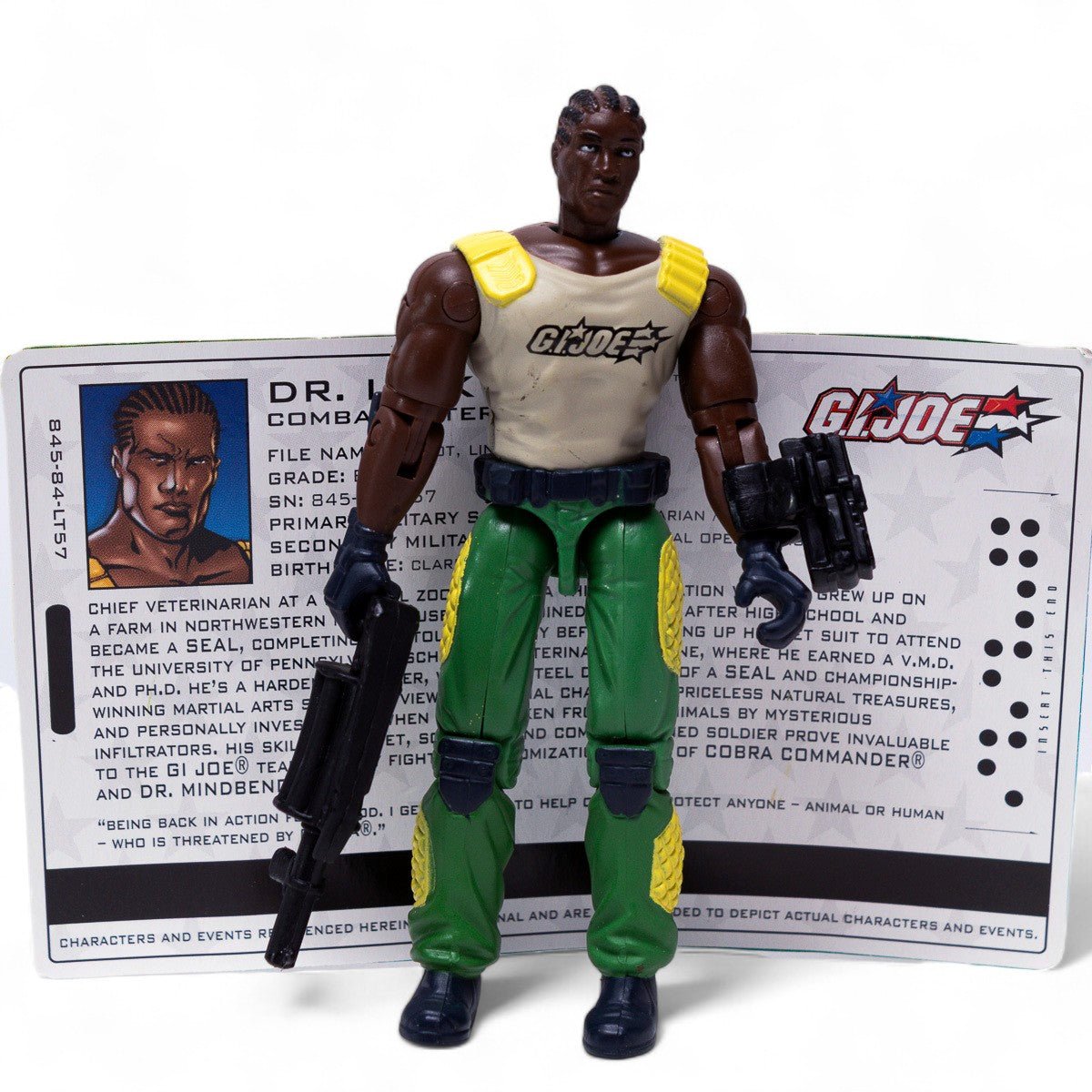 Hasbro 2005 GI Joe DR. LINK TALBOT v2 Excellent Venom Vs Valor Action Figure