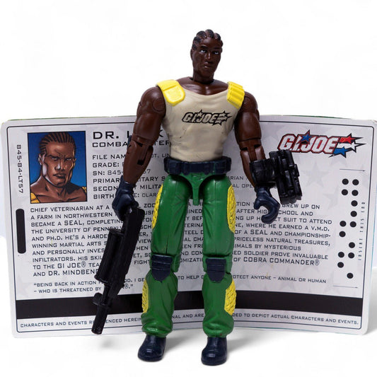 Hasbro 2005 GI Joe DR. LINK TALBOT v2 Excellent Venom Vs Valor Action Figure